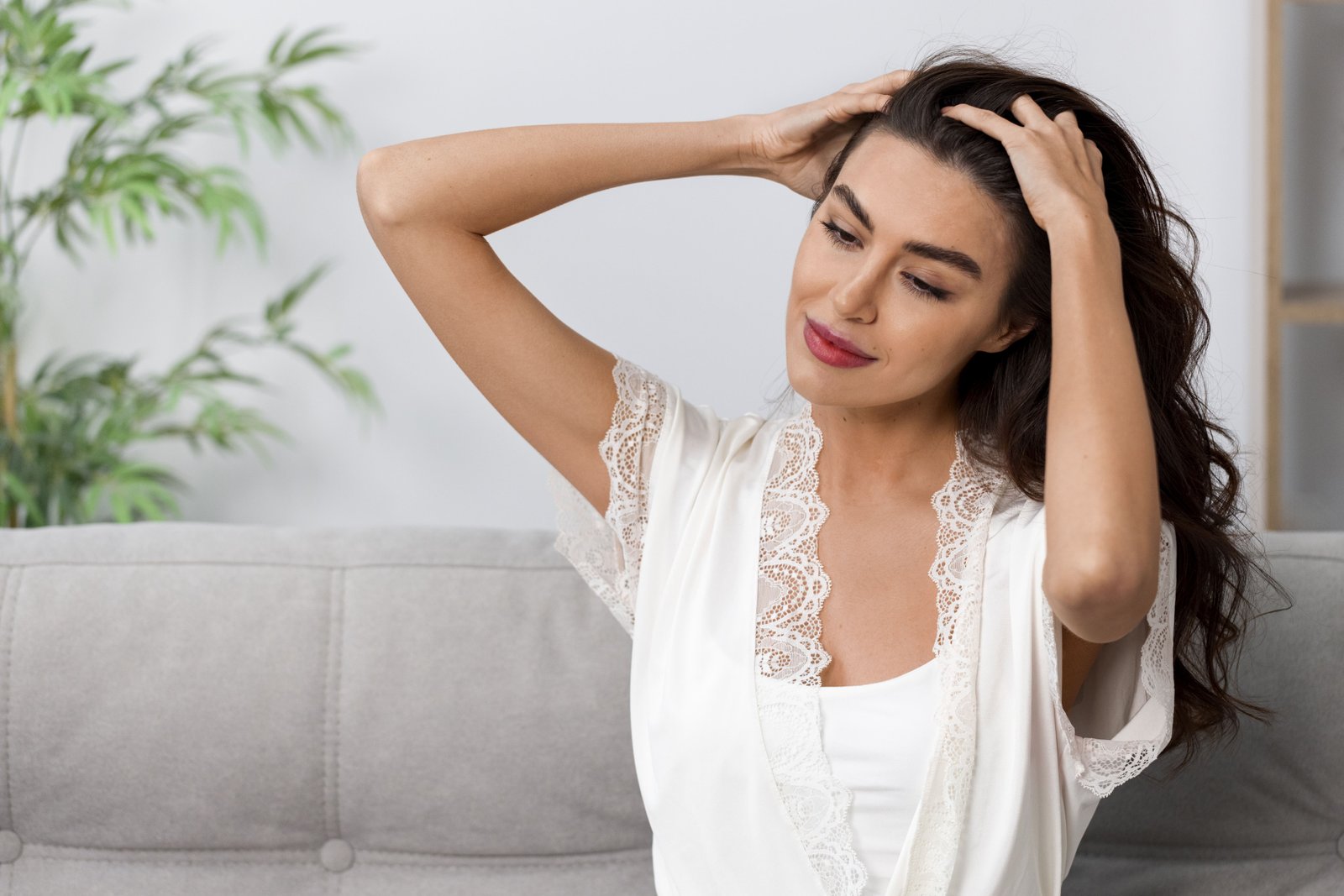 Cabelo bonito e perfumado